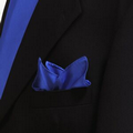 French Blue Silk Pocket Square